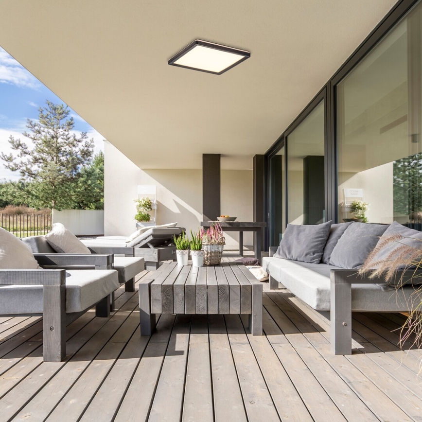Rabalux - Plafón de exterior regulable LED/15W/230V Wi-Fi Tuya 2700-6500K IP44 + Control remoto