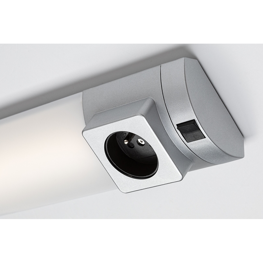 Rabalux - Lámpara LED para debajo del mueble de cocina con enchufe LED/8W/230V 4000K 68 cm plata