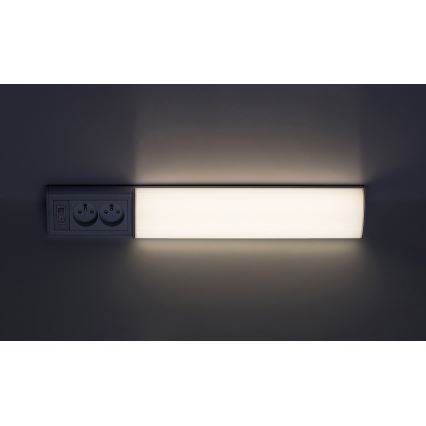 Rabalux - LED Lámpara bajo mueble de cocina con enchufes LED/10W/230V 4000K 50cm blanco