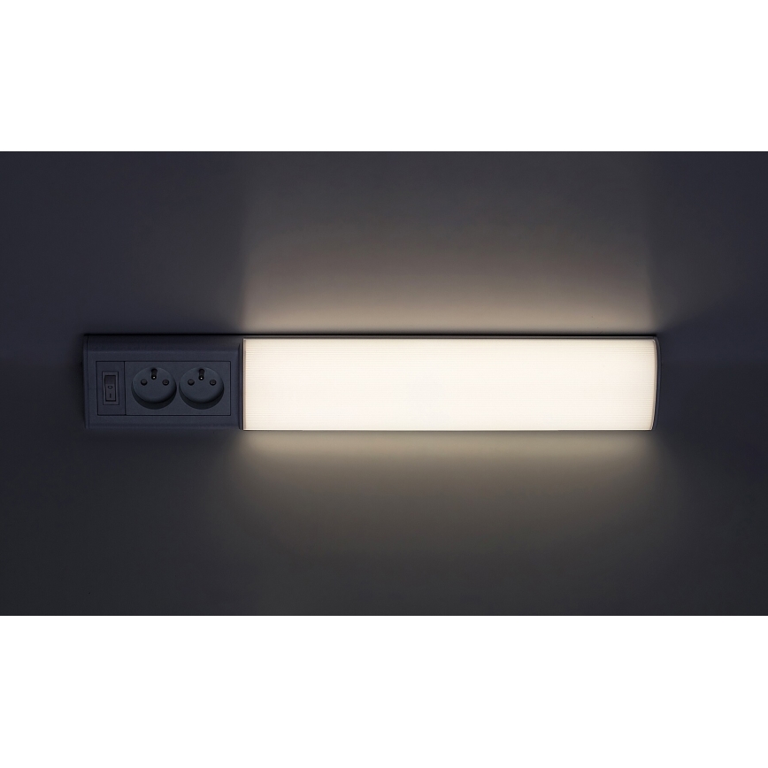 Rabalux - LED Lámpara bajo mueble de cocina con enchufes LED/10W/230V 4000K 50cm blanco