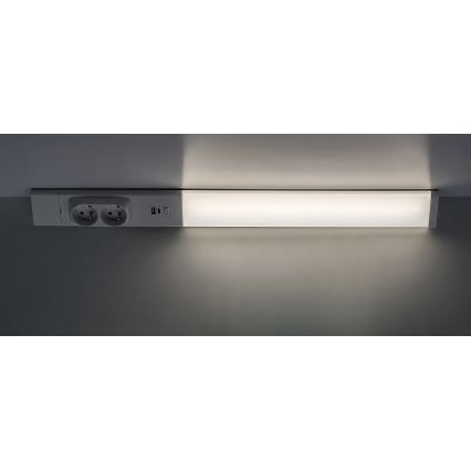 Rabalux - Lámpara LED para debajo del mueble de cocina con enchufes LED/18W/230V 4000K 60 cm blanco
