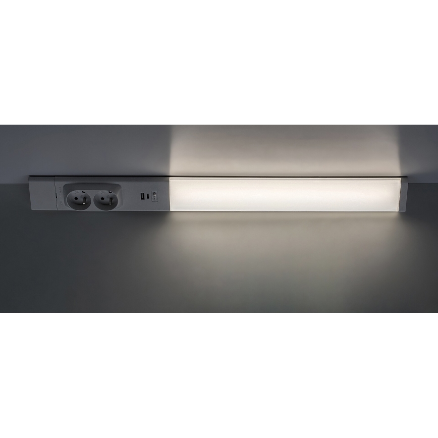Rabalux - Lámpara LED para debajo del mueble de cocina con enchufes LED/18W/230V 4000K 60 cm blanco