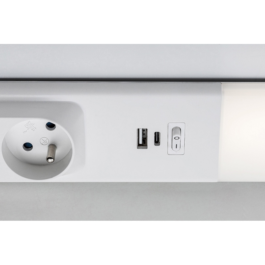 Rabalux - Lámpara LED para debajo del mueble de cocina con enchufes LED/18W/230V 4000K 60 cm blanco