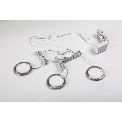 Rabalux - SET 3x LED Iluminación regulable para armarios 3xLED/1W/230V 4000K