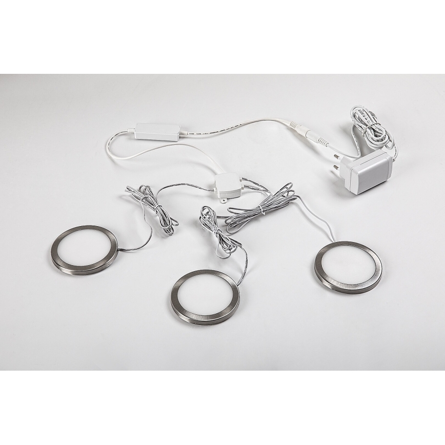 Rabalux - SET 3x LED Iluminación regulable para armarios 3xLED/1W/230V 4000K