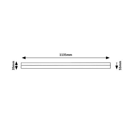 Rabalux - Lámpara LED debajo del gabinete LED/24W/230V 4000K 113 cm blanco