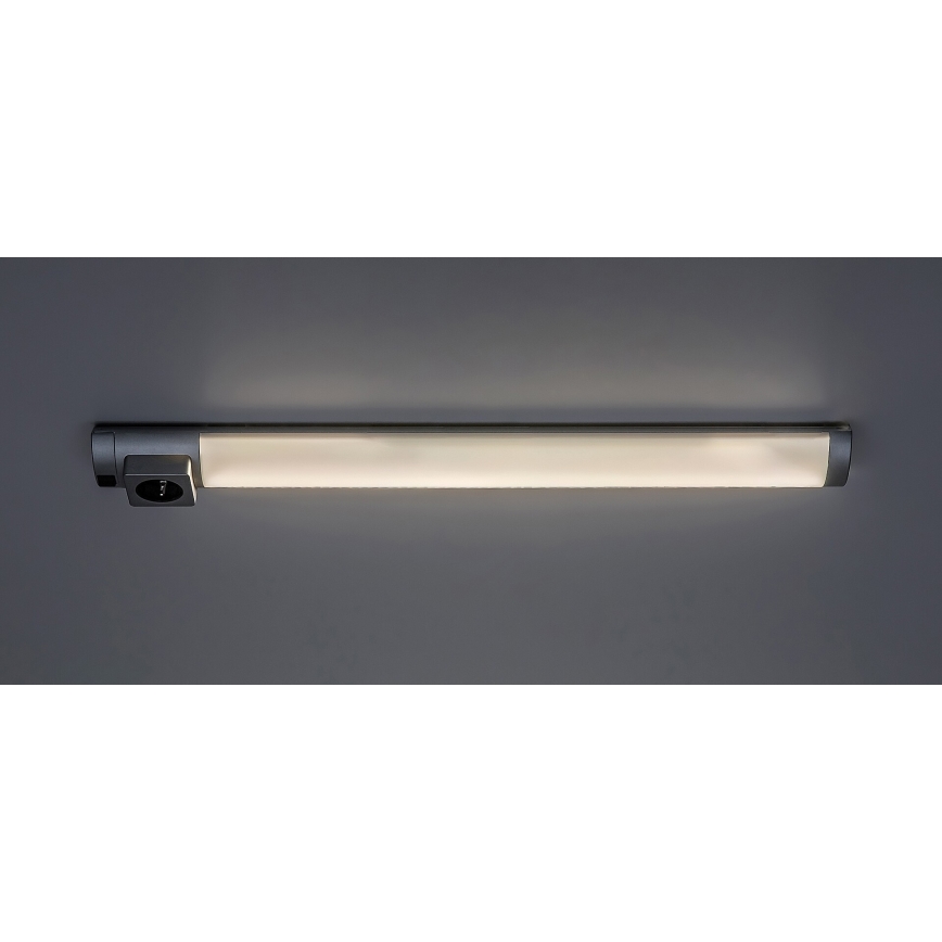 Rabalux - Iluminación LED bajo mueble con toma LED/5W/230V 4000K 45 cm cromo mate