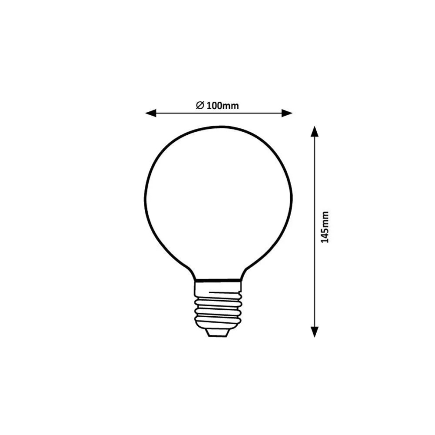 Rabalux - Bombilla LED G95 E27/4W/230V 1800K