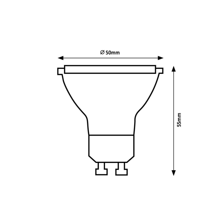 Rabalux - Bombilla LED GU10/5W/230V 3000K Clase energética A