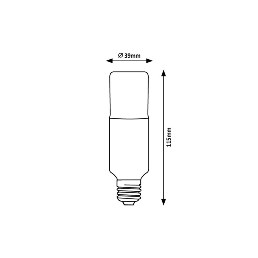 Rabalux - Bombilla LED SMD T39 E27/9W/230V 4000K