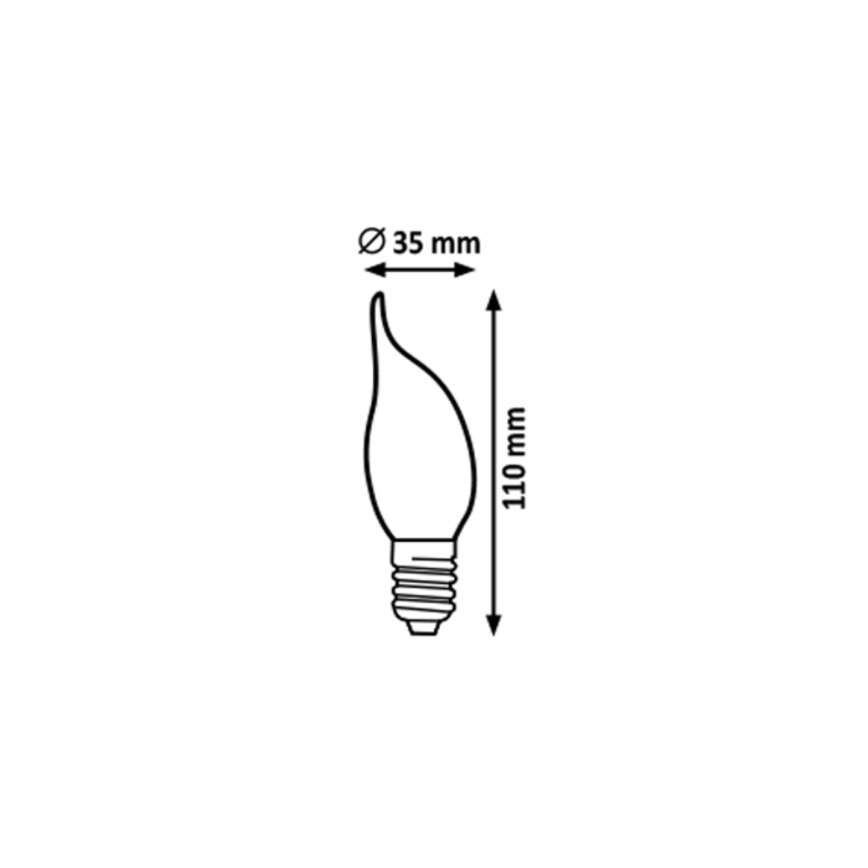 Rabalux - Bombilla LED FILAMENT CF35 E14/4W/230V 2700K