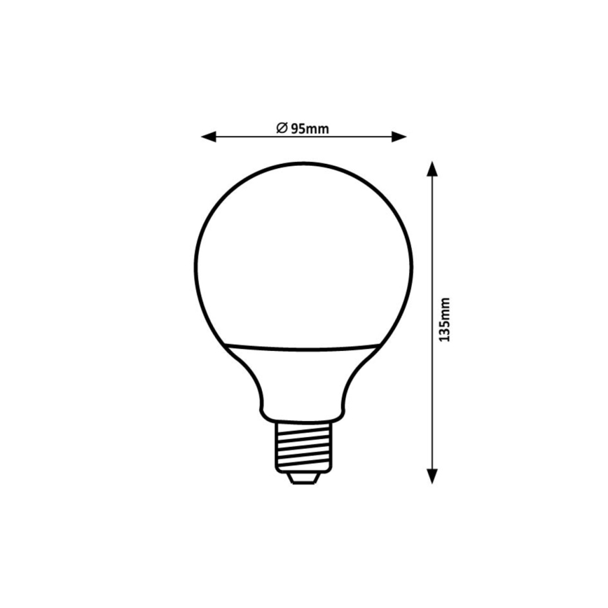 Rabalux - Bombilla LED SMD G95/15W/230V 4000K