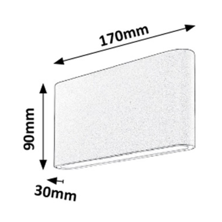Rabalux - Aplique LED para exterior 2xLED/6W/230V IP54 3000K