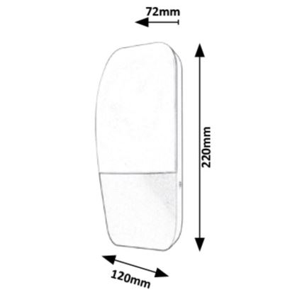 Rabalux - Aplique LED para exterior LED/10W/230V IP65 800lm 4000K
