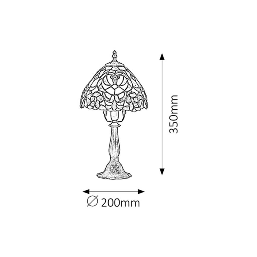 Rabalux - Tiffany Lámpara de mesa 1xE14/40W/230V