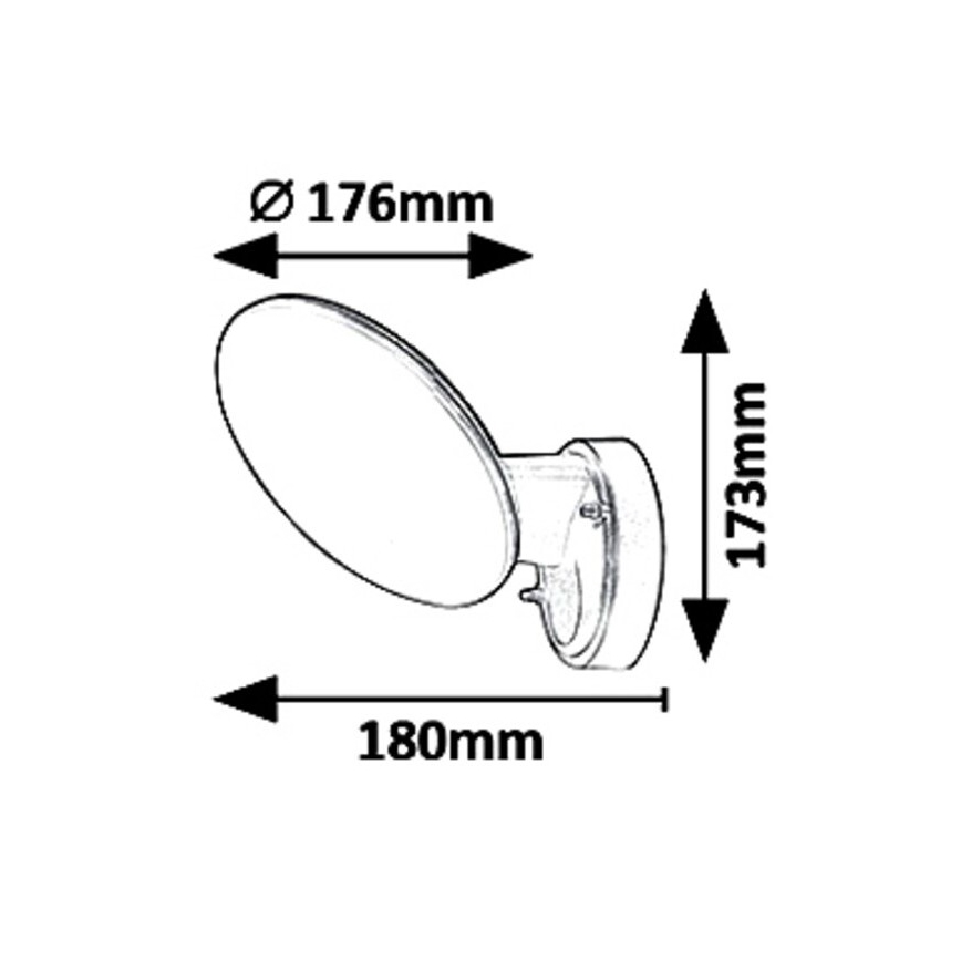 Rabalux 8134 - Aplique LED para exterior VARNA LED/12W/230V IP54