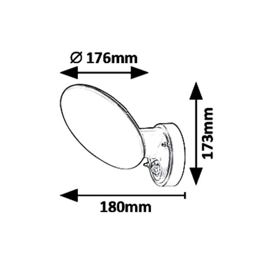 Rabalux 8135 - LED Aplique exterior con sensor VARNA LED/12W/230V IP54