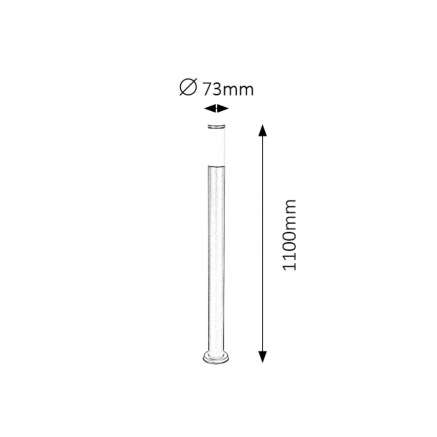 Rabalux - Lámpara de exterior 1xE27/25W/230V IP44 110 cm