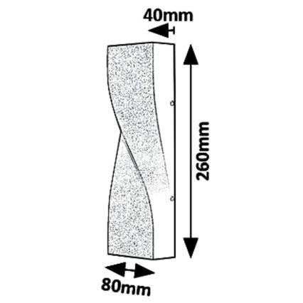 Rabalux 8154 - Aplique LED para exterior FOLLINA LED/11W/230V IP65