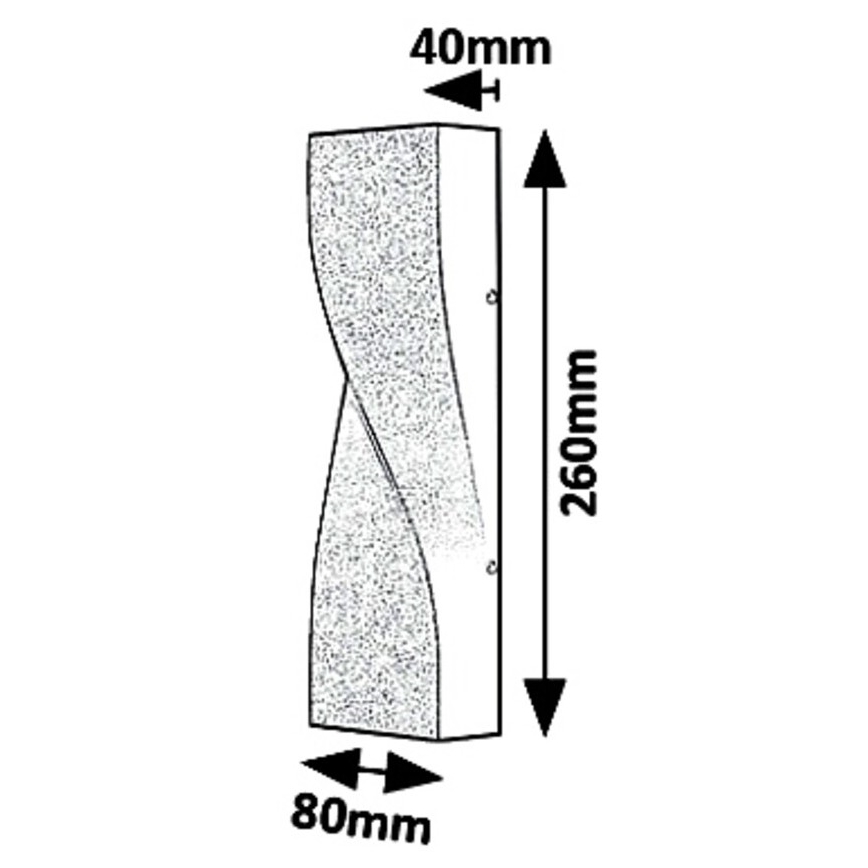 Rabalux 8154 - Aplique LED para exterior FOLLINA LED/11W/230V IP65