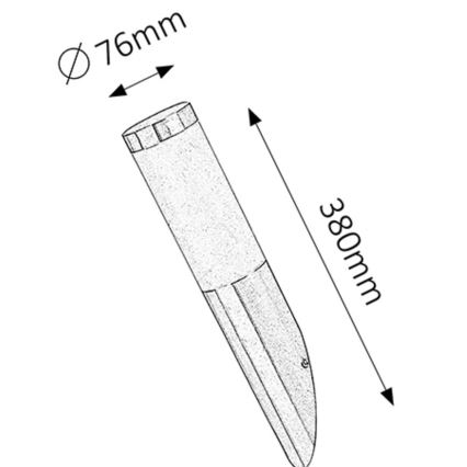 Rabalux - Aplique exterior 1xE27/25W IP44