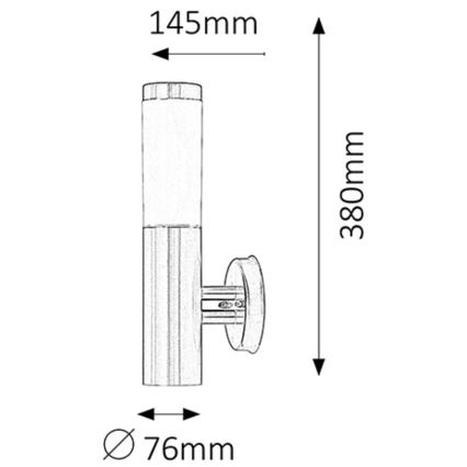 Rabalux - Aplique exterior 1xE27/25W IP44