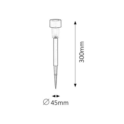 Rabalux - Lámpara 1 LED/0,1W/1,2V IP44