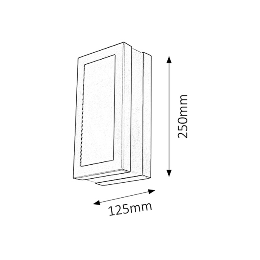 Rabalux - Aplique exterior 1xE27/14W/230V IP44