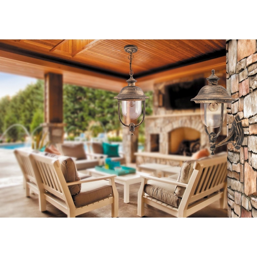 Rabalux - Lámpara colgante exterior 1xE27/100W IP44