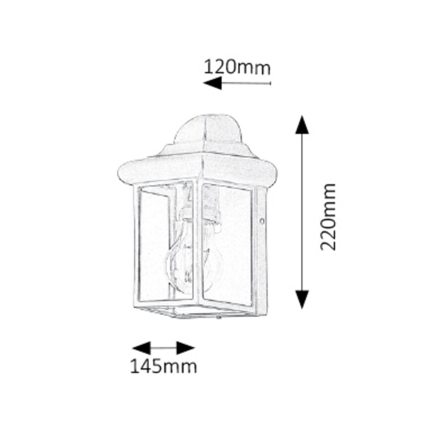 Rabalux - Aplique exterior 1xE27/60W/230V IP43 blanco