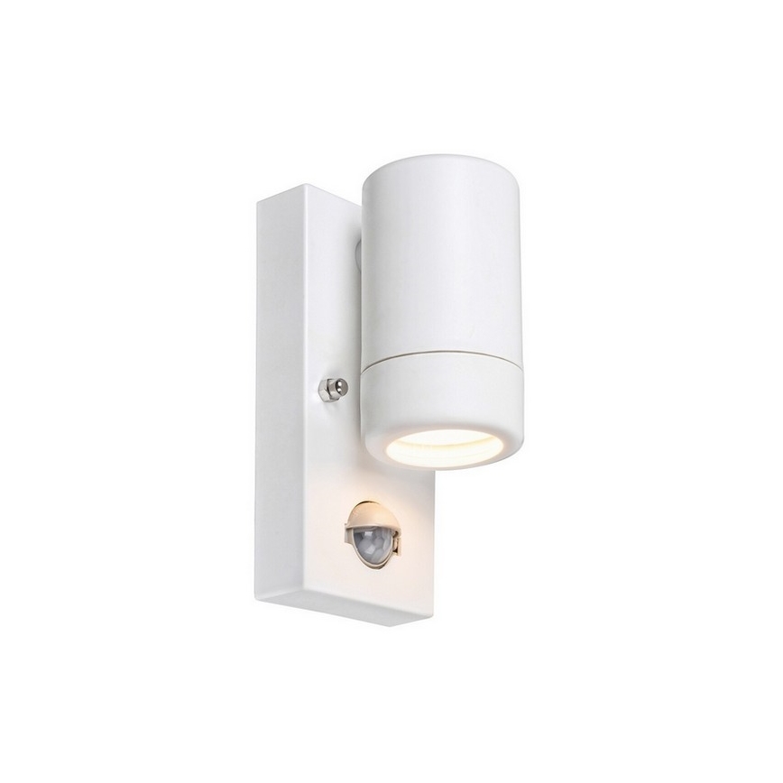 Rabalux - Aplique de exterior con sensor 1xGU10/10W/230V IP44 blanco