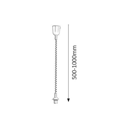 Rabalux - Unidad de suspensión pulldown ROLLY 1xE27/60W/230V