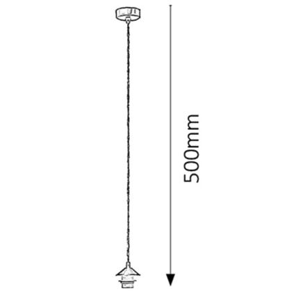 Rabalux 9926 - Cable de alimentación FIX 1xE27/60W/230V