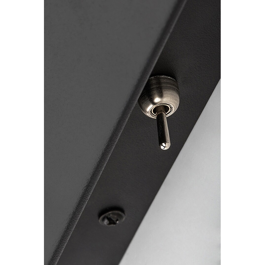 Rabalux - Aplique con estante y puerto USB 1xGU10/25W/230V negro