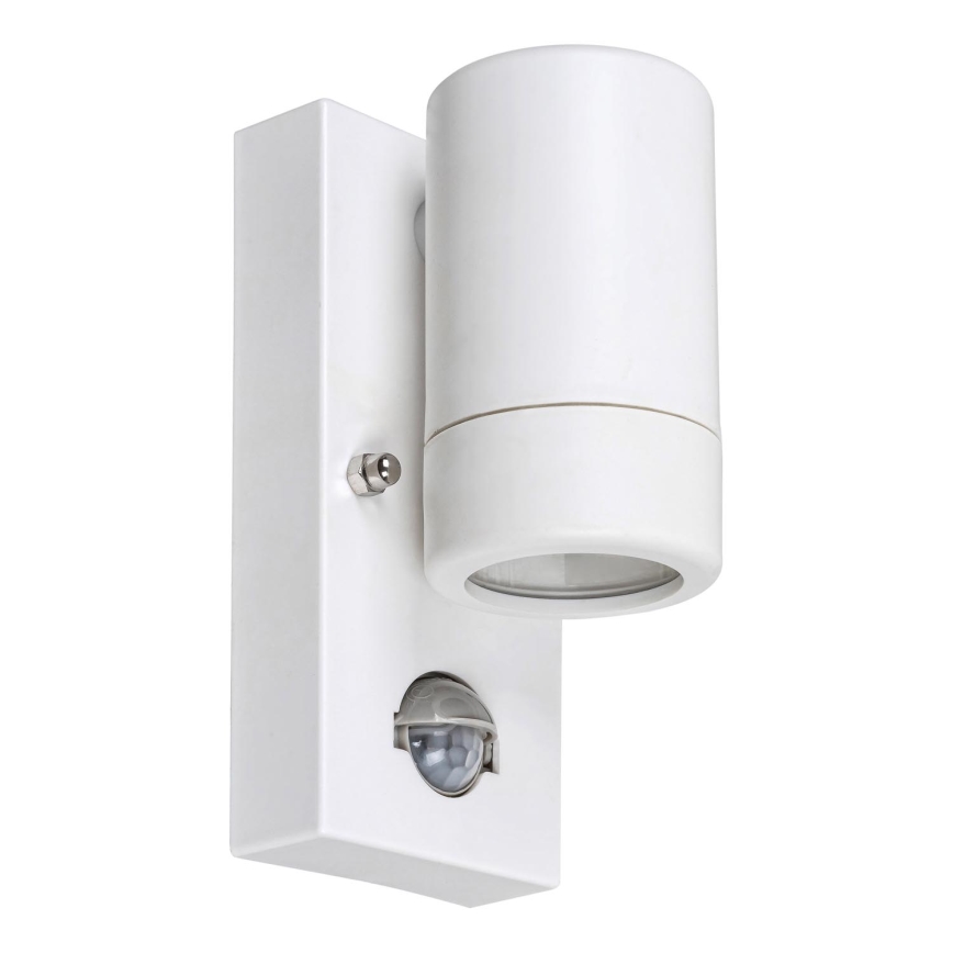 Rabalux - Aplique de exterior con sensor 1xGU10/10W/230V IP44 blanco