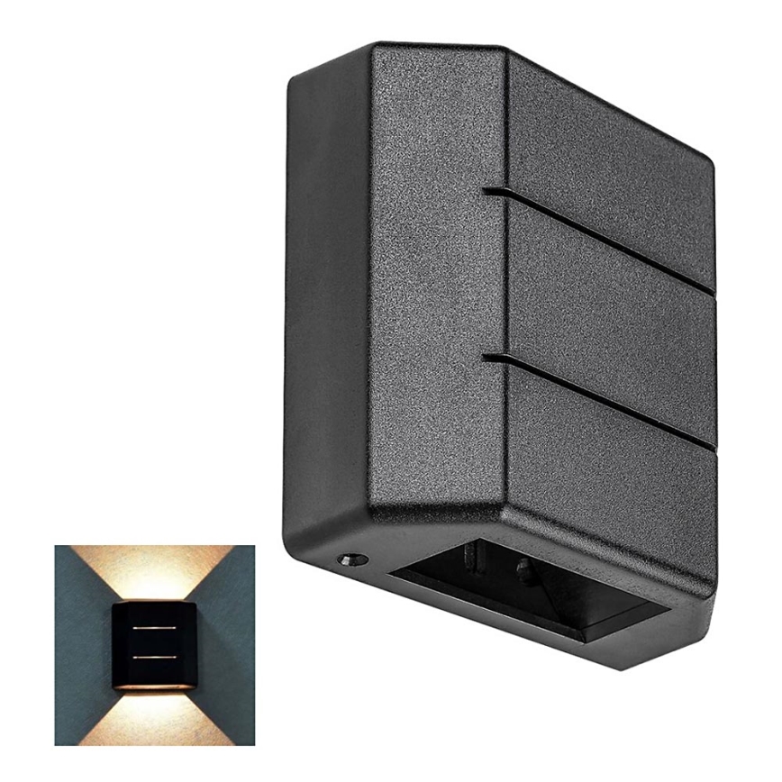 Rabalux - Aplique LED de exterior LED/6W/230V IP54 negro