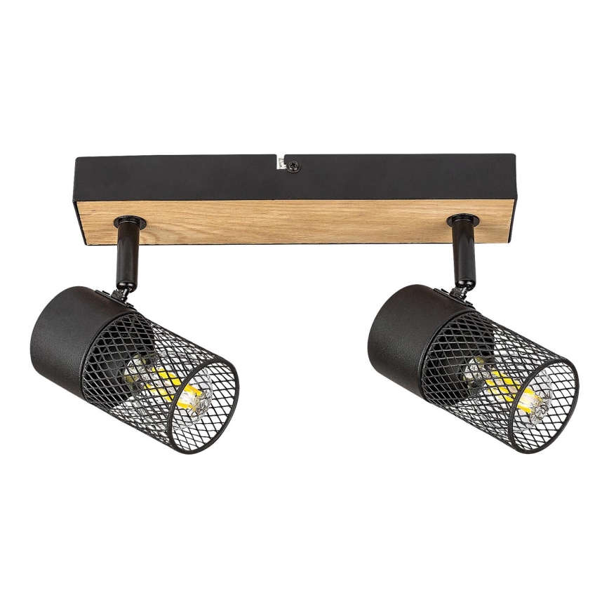 Rabalux - Foco 2xE14/40W/230V roble