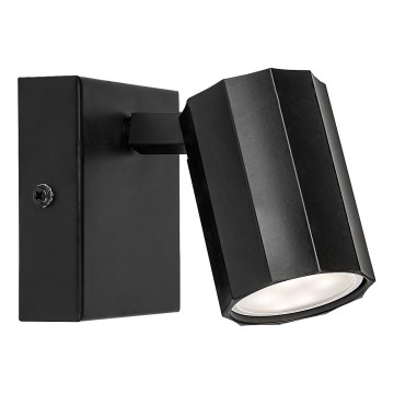 Rabalux - Foco de pared 1xGU10/5W/230V negro