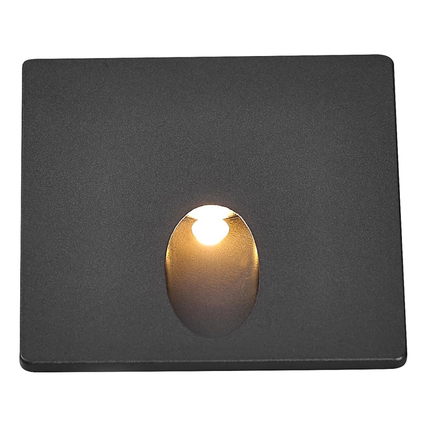 Rabalux - Iluminación de escalera LED exterior LED/3W/230V IP54 3000K negro