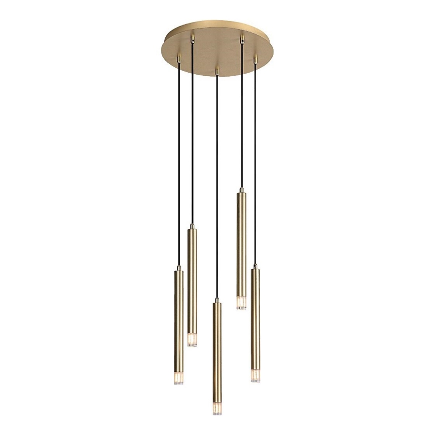 Rabalux - Lámpara colgante 5xG9/5W/230V dorado