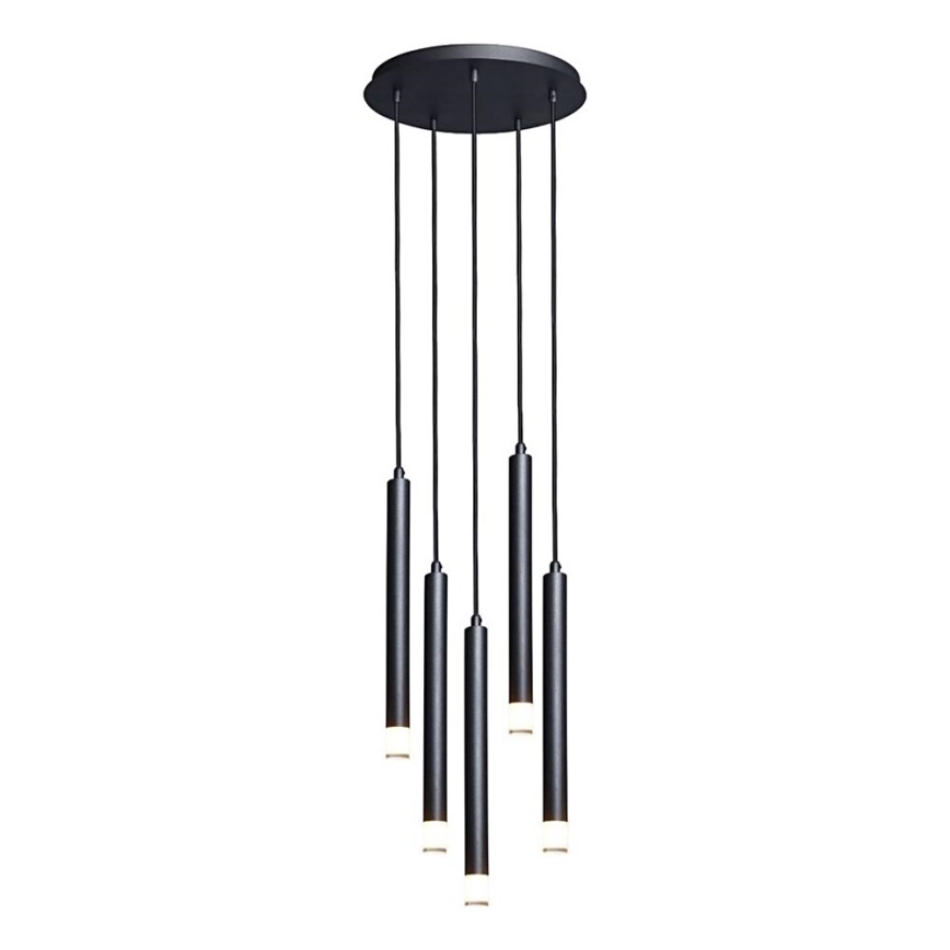 Rabalux - Lámpara colgante 5xG9/5W/230V negro