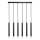 Rabalux - Lámpara colgante 6xG9/5W/230V negro