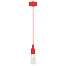 Rabalux - Lámpara colgante E27/40W rojo