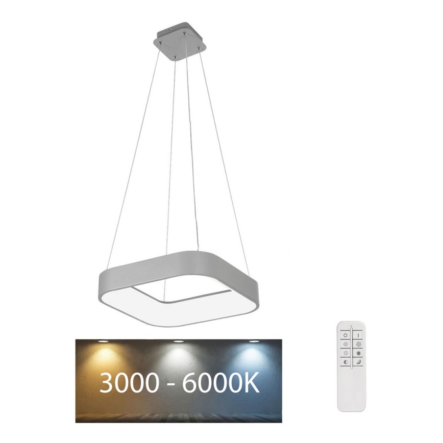 Rabalux - Lámpara colgante LED regulable LED/28W/230V cuadrado 3000-6000K + CR