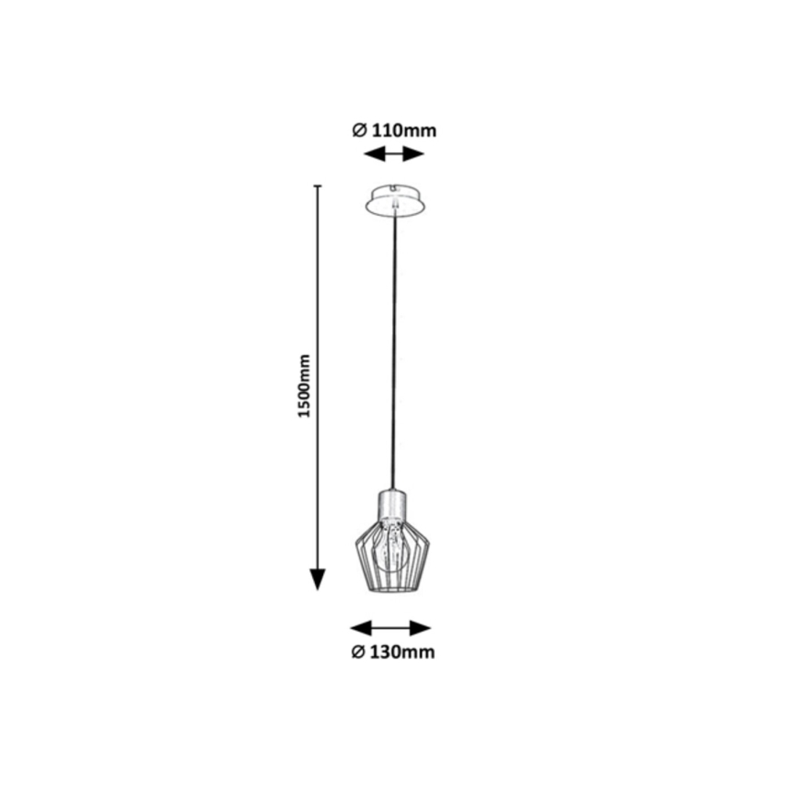 Rabalux - Lámpara de araña con cable 1xE27/40W/230V