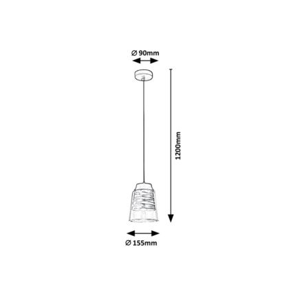 Rabalux - Lámpara de araña con cable 1xE27/60W/230V
