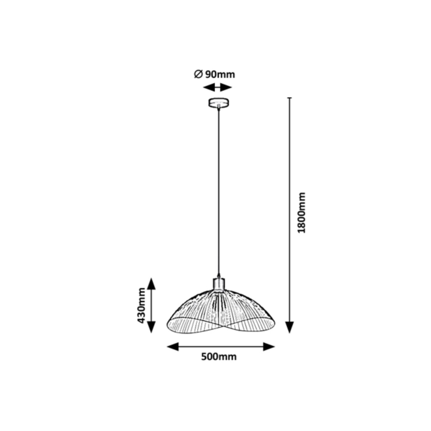 Rabalux - Lámpara de araña con cable 1xE27/60W/230V