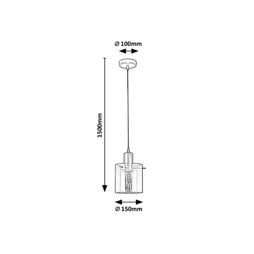 Rabalux - Lámpara de araña de cable 1xE27/40W/230V