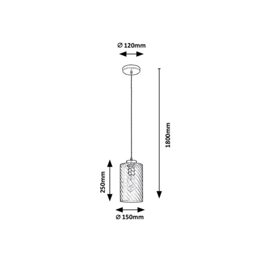 Rabalux - Lámpara de araña de cable 1xE27/40W/230V