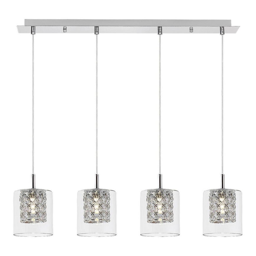 Rabalux - Lámpara de araña de cristal 4xG9/40W/230V
